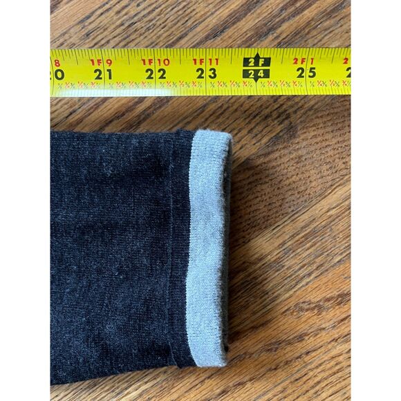 Eileen Fisher Black Gray Long Duster Open Front Wool Cardigan  Women's Size XL - Picture 10 of 12